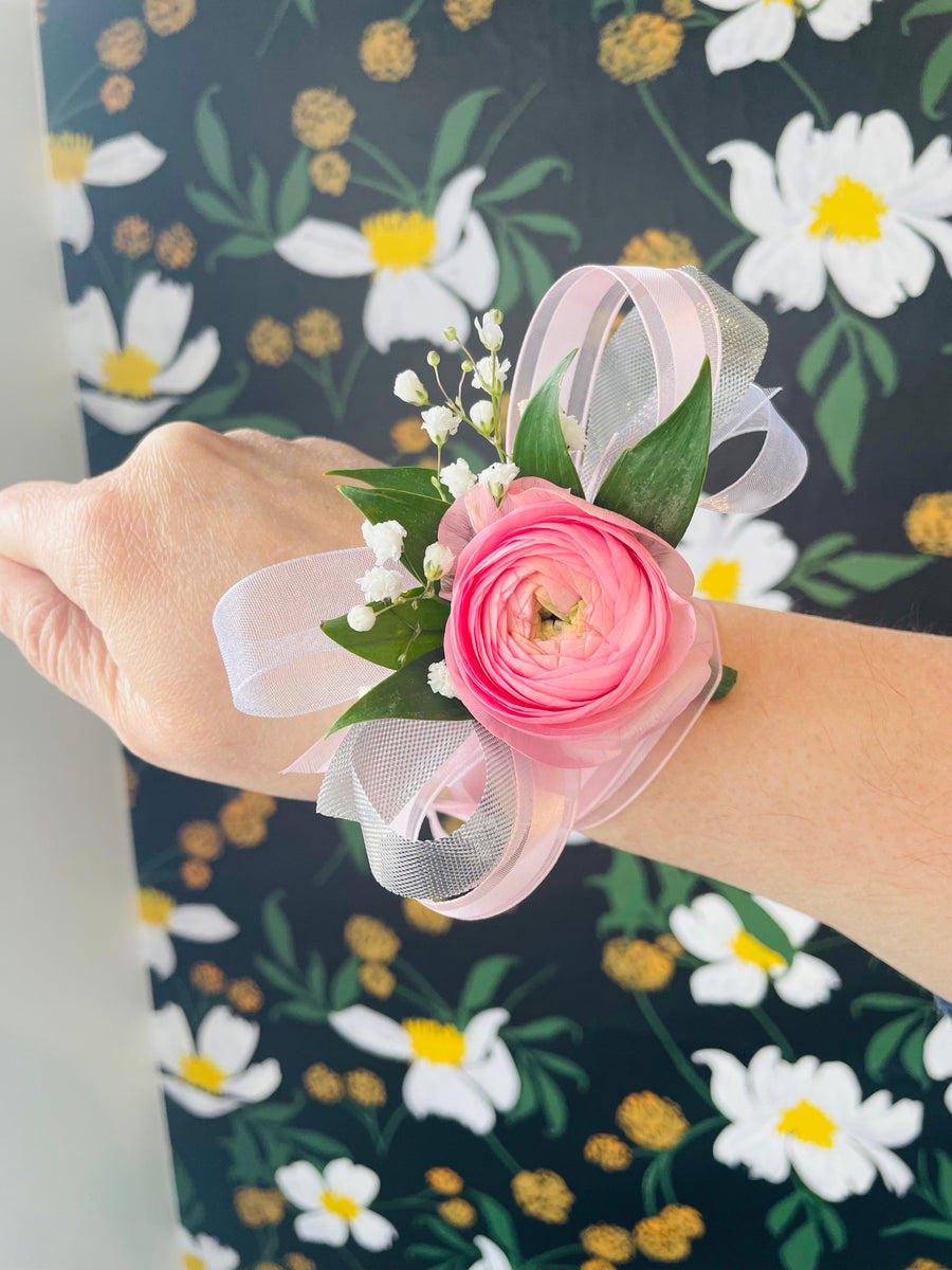 Adult Single Bloom Ribbon Tie On Corsage