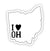 Sticker - I Love Ohio Sticker