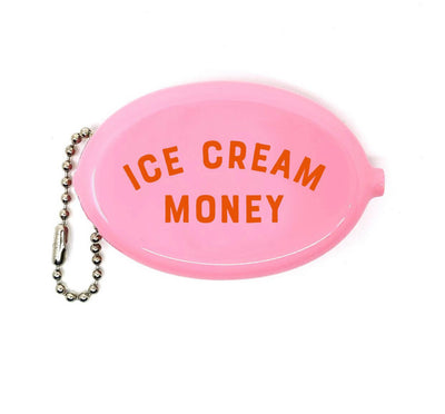Ice cream money key chain coin purse