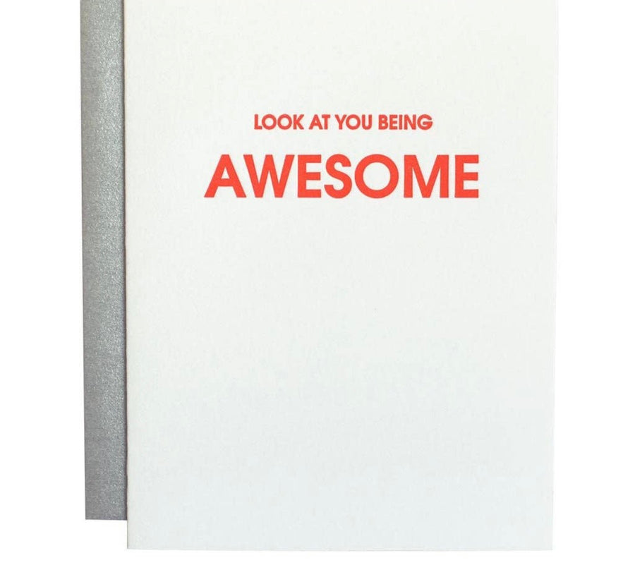 Awesome Letterpress Card