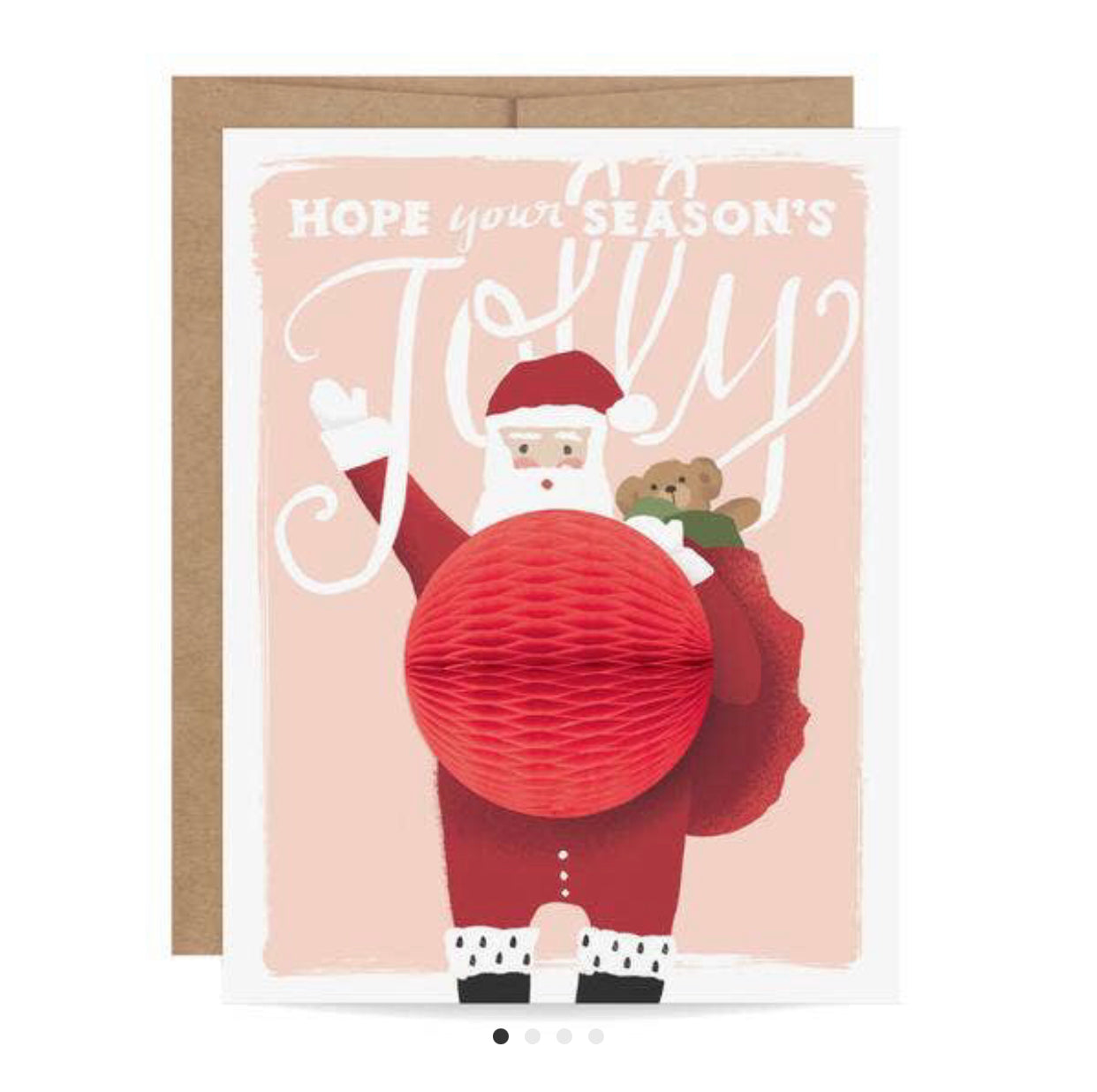 Holiday Santa Card - 3D Belly