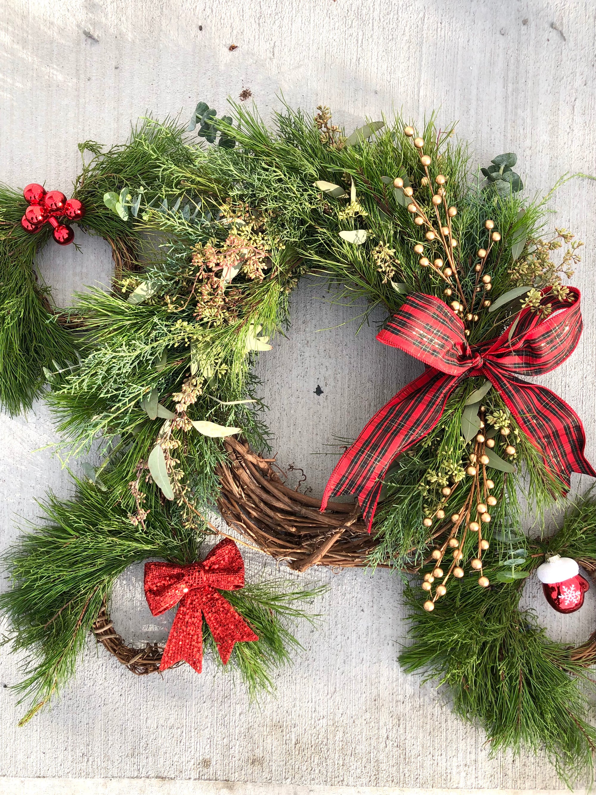 November 28 - Comfort and Joy Evergreen Holiday Wreath