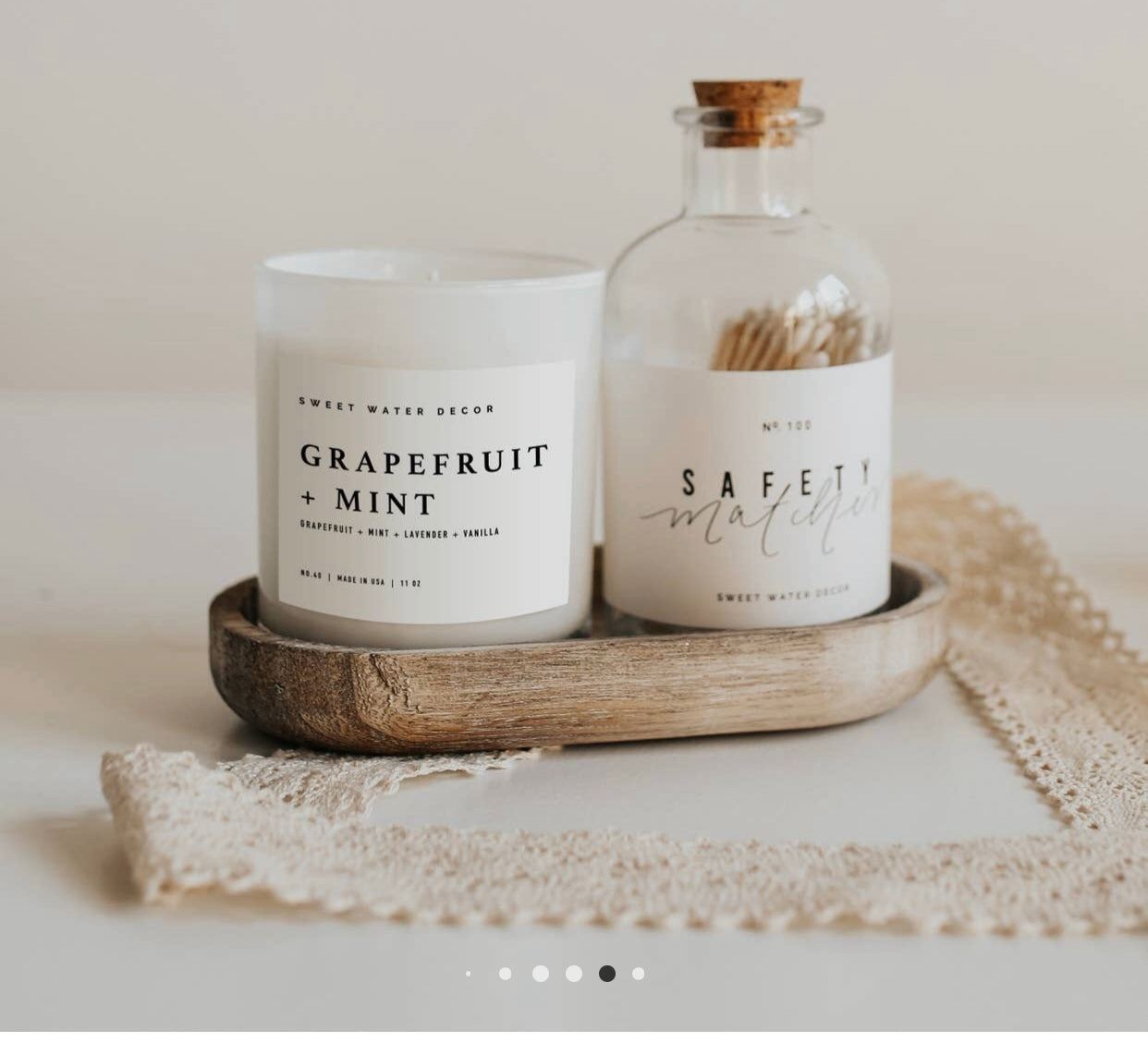 Grapefruit and Mint Candle