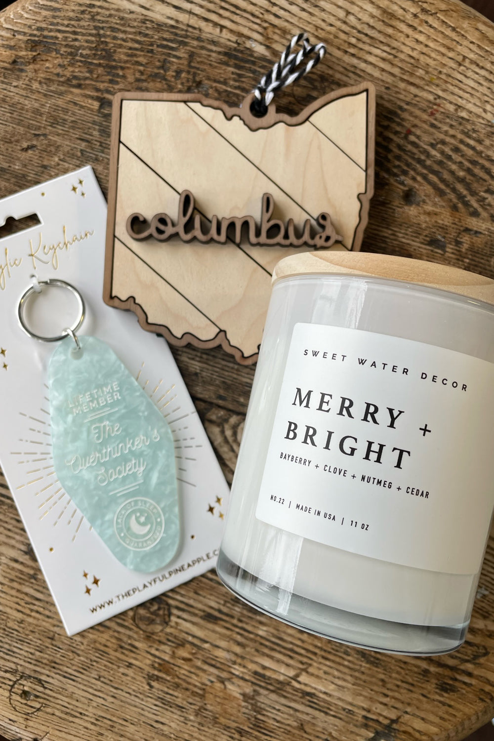 Gift Box - Seasonal Candle with Key Tag and Ornament Box